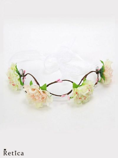 花冠半周タイプフラワーヘッドアクセサリー (...