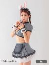 コスプレ アニマル クロスデザイン メイド バストカット ギンガムチェック セクシー バニーガール
